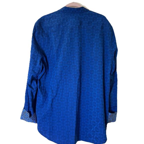 ROBERT GRAHAM CULLEN JACQUARD PRINT FLIP CUFF SHIRT 2XL EUC CLASSIC FIT $188 - Picture 5 of 8
